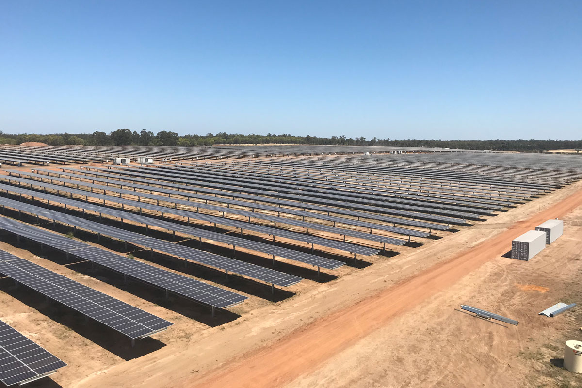 Solar park Chinchilla Queensland Australia