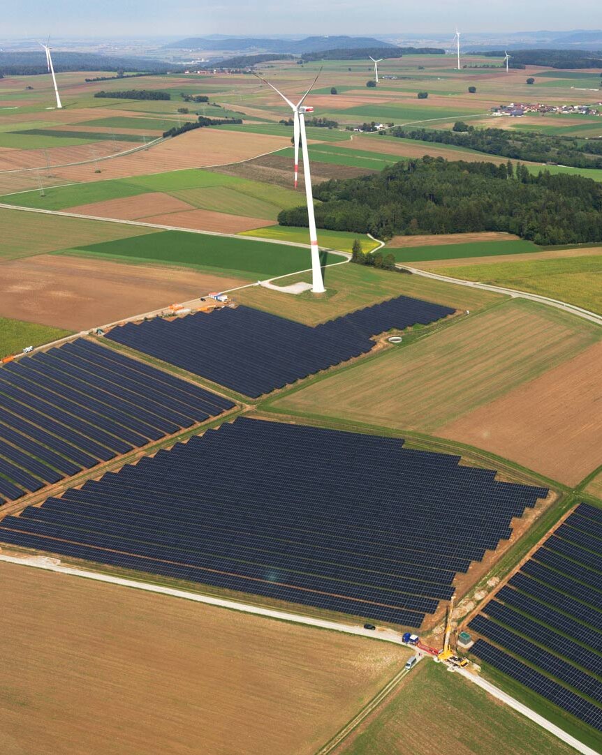 Solarpark ergänzt Windpark in Oening