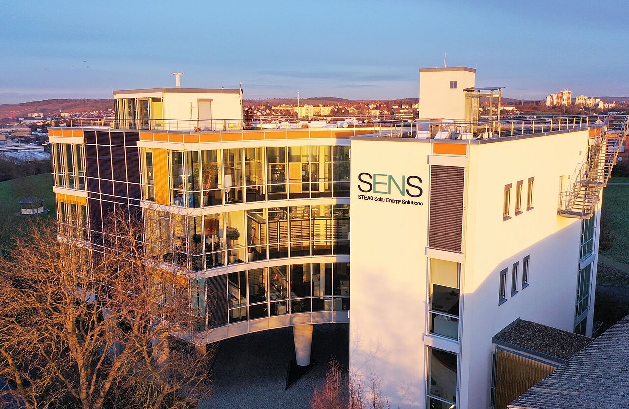 Das Büro von SENS am Hauptstandort in Würzburg, Deutschland