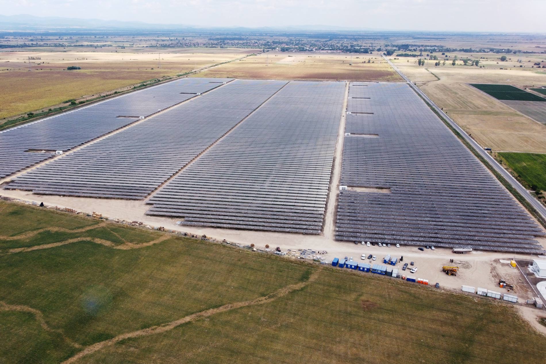 SENS built a solar park in Dalgo Pole in Bulgaria