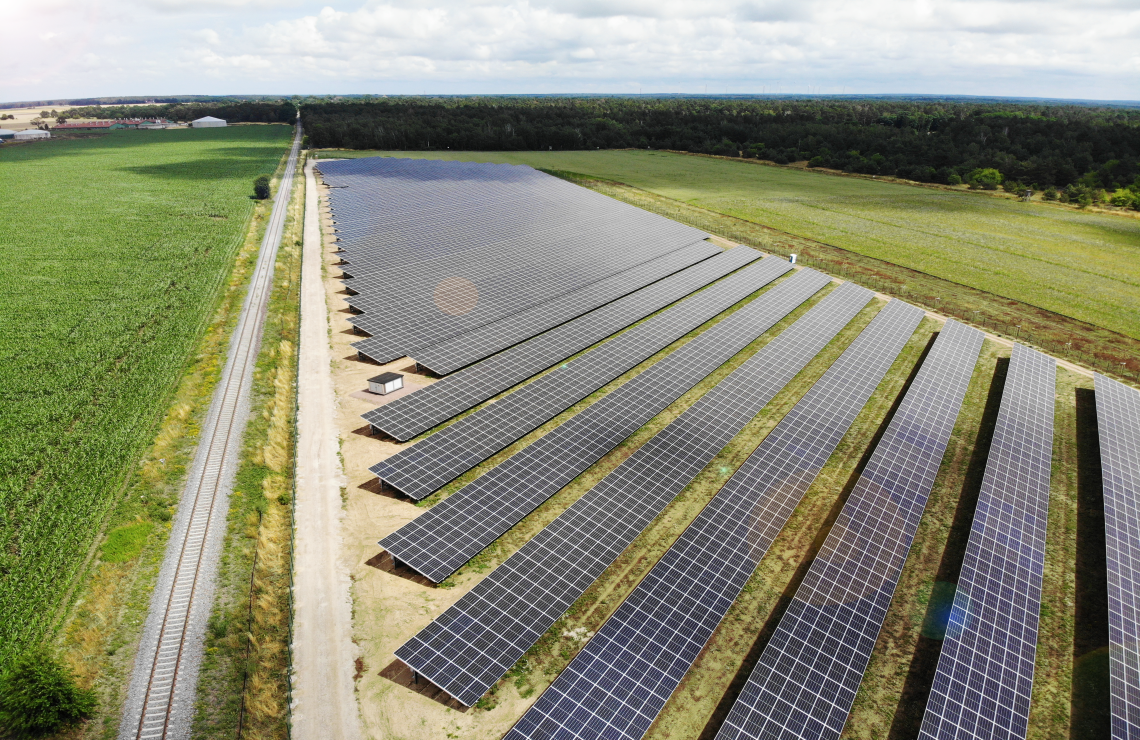 Solar park Lübars in Germany