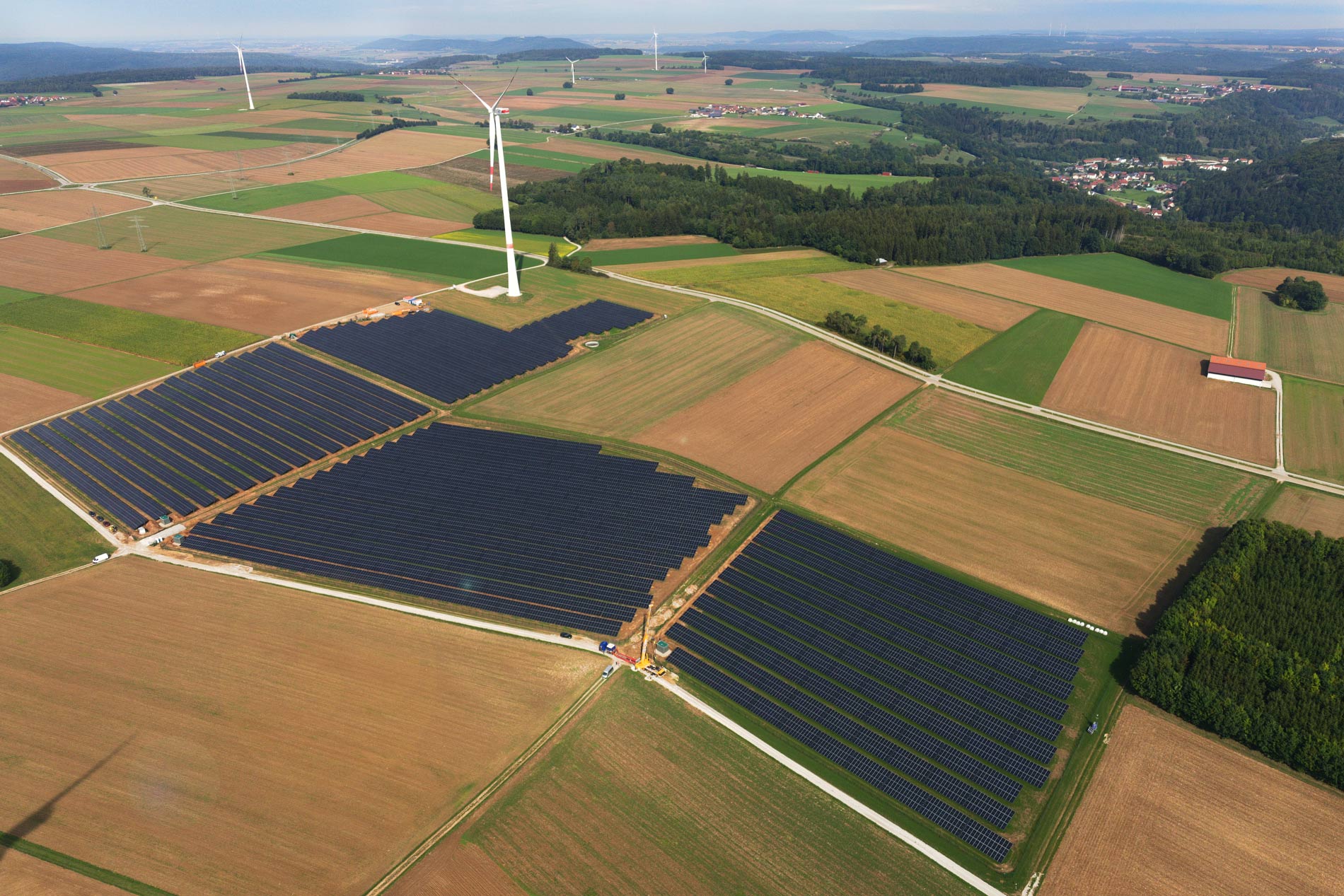 Solarpark in Oening Deutschland SENS